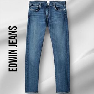EDWIN Men’s Maddox Slim Fit Jeans in the Size 31X32”  in Stax Blue Color